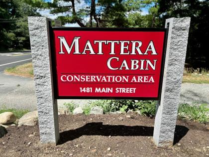New Sign Installed at Mattera Cabin