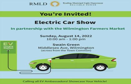 RMLD to hold Electric Car Show Aug 14th