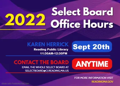 Karen Herrick Select Board Office Hours 9/20