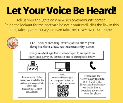 Town’s New Senior/Community Center Survey Released