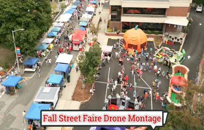 Fall Street Faire Drone and Picture Montage