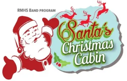 🎅 RMHS Band at Santa’s Christmas Cabin Today