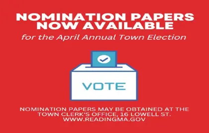 🗳 April Town Election Nomination Papers Now Available