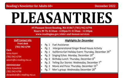 📝 December 2022 Pleasantries Newsletter