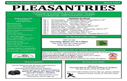📝 March 2023 Pleasantries Newsletter