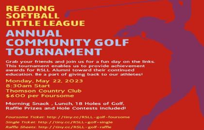 ⛳ Reading Softball Little League Golf Tournament