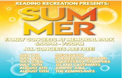 🌞 Reading Rec Summer Concerts Announced