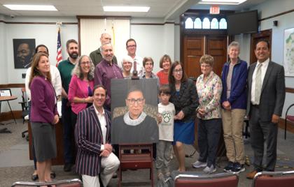 🖼️ Ruth Bader Ginsburg Painting Reveal at Town Hall Video