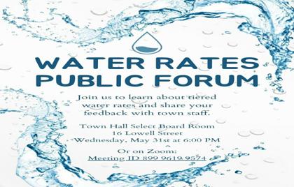 ๐ฐ Water Rates Public Forum Tonight