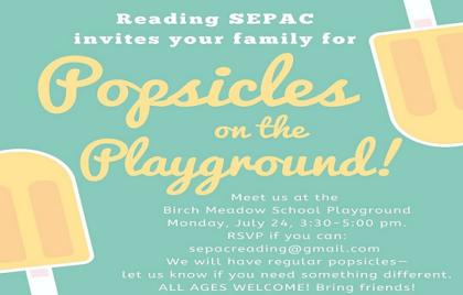 🍧 Popsicles on the Playground Today 3:30-5PM