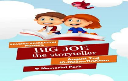 📚 Big Joe the Storyteller Today at 10AM Memorial Park