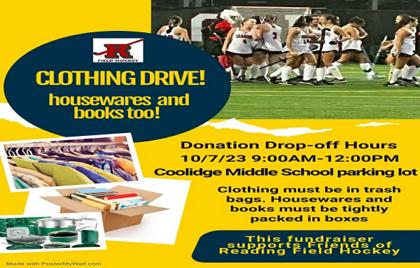 ๐ Friends of Reading Field Hockey Clothing Drive