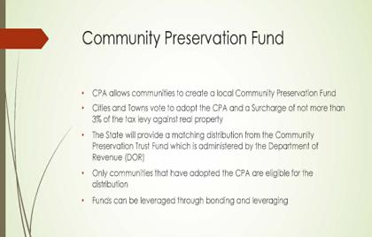 💰 Community Preservation Act (CPA) Presentation
