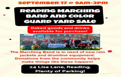 ๐ฅ Reading Marching Band and Color Guard Yard Sale
