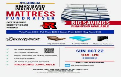 🛏️ RMHS Band Parents Mattress Fundraiser Today at Coolidge