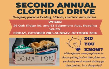 👕 Second Annual Clothing Drive Starts Today