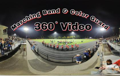 🥁 Reading Marching Band & Color Guard Halftime 360° Video