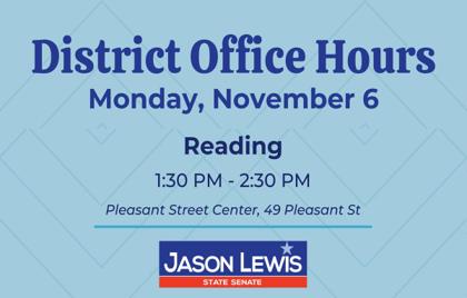 π Senator Jason Lewis Office Hours Today