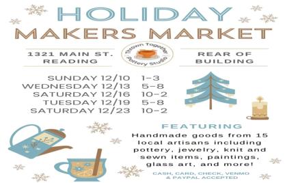 🏺 Holiday Makers Market Today 10AM-2PM