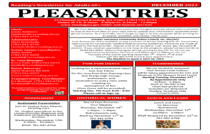 📝 December 2023 Pleasantries Newsletter