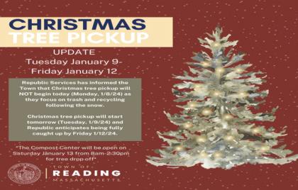 🌲Christmas Tree Pickup Delayed