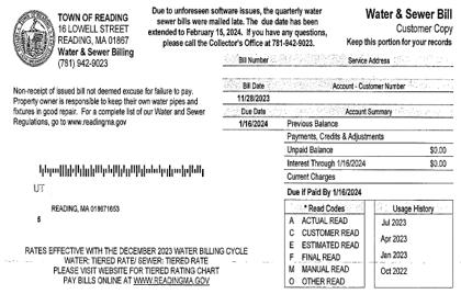 🚰 Water Bills Delayed for Some Residents – Updated