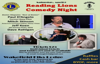😄 Reading Lions Club Comedy Night