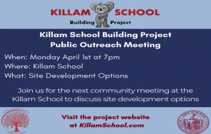 🏫 Killam School Site Development Meeting Tonight