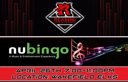 βΎ Reading Little League nuBINGO Fundraiser