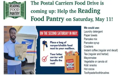 ๐ฎ Reading Food Pantry Postal Carrier Food Drive Today