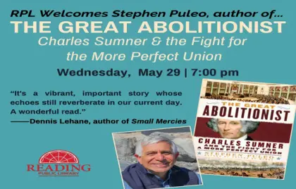 π Historian Stephen Puleo comes to the Reading Public Library
