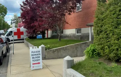 🩸 Red Cross Blood Drive Today 9:30am – 3pm