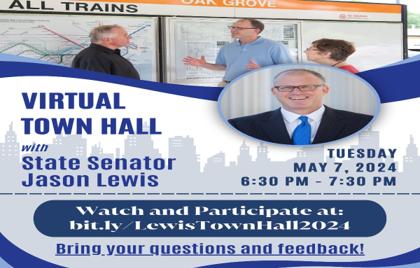 ๐ก Senator Jason Lewis Virtual Town Hall Tonight