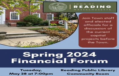 💸 Financial Forum – Town Finance 101 & Capital Projects