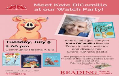 πΊ Join the RPL Watch Party to meet Kate DiCamillo on July 9th