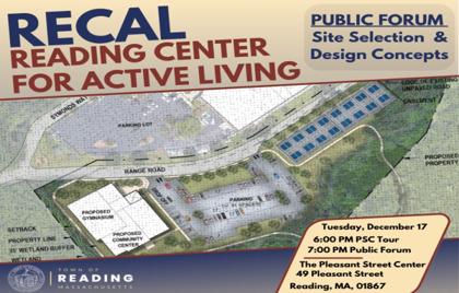 🌆 ReCAL Public Forum on Site Selection & Design Tonight