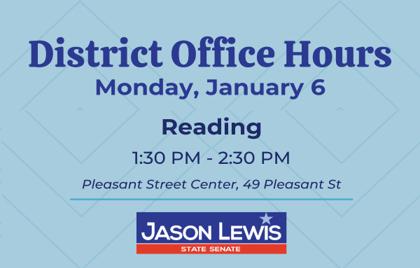 🕜 Senator Jason Lewis Office Hours Today