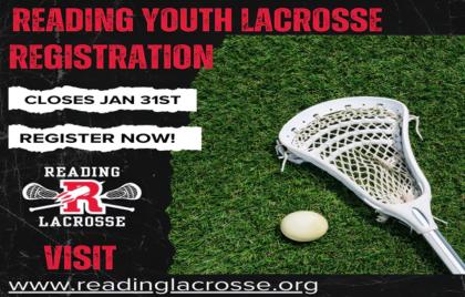 🥍 Reading Youth Lacrosse Registration Ends Today