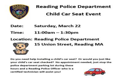 💺 Reading Police Department Child Car Seat Event Today