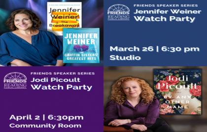 💻 Reading Public Library Author Watch Parties!