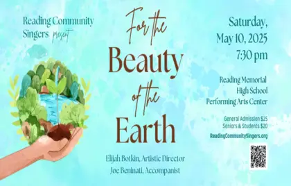 ๐ถ Reading Community Singers Spring Concert โFor the Beauty of the Earthโ