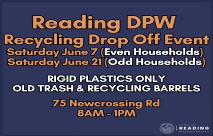♻️ DPW Recycling Event (Even Households Only) Today 9am – 1pm