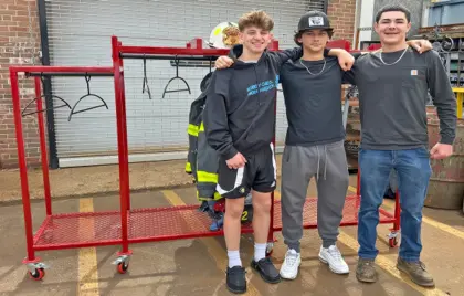 🧯 Northeast Metro Tech Sophomores Fabricate Metal Equipment Rack for RFD