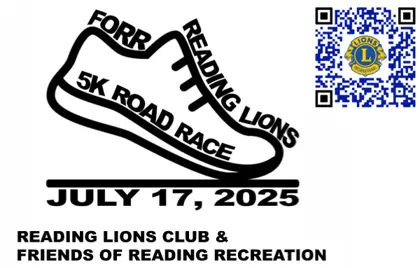 👟 Reading Lions Club & Friends of Reading Recreation 5K Road Race