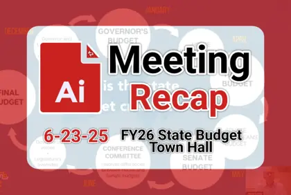 π° Senator Lewis FY26 State Budget Town Hall 6-23-25 AI Recap