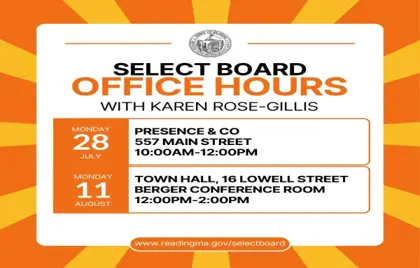 ๐ฐ๏ธ Select Board Member Karen Rose-Gillis Office Hours Today