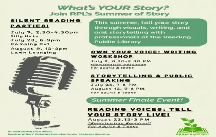 ๐ Reading Public Libraryโs Summer of Story!