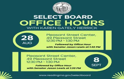 ๐ฐ๏ธ Select Board Member Karen Gately-Herrick Office Hours Today