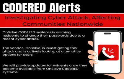 📱 Community Emergency Notification Service is Affected Due to National Cyber Attack