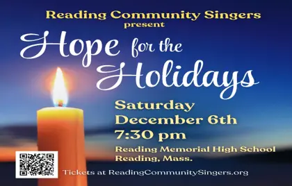 ๐ต Reading Community Singers Concert โHope for the Holidaysโ Dec 6th